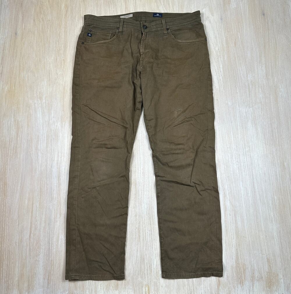 AG Adriano Goldschmied Graduate Tailored Leg Stretch Jeans 34x32 Mens Chino